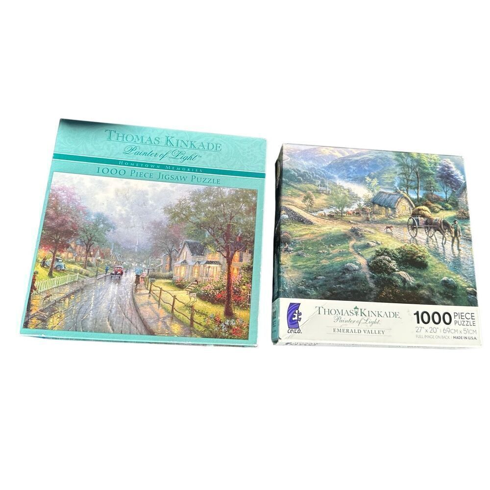Thomas Kincade hometown memories emerald valley puzzles 1000 pc